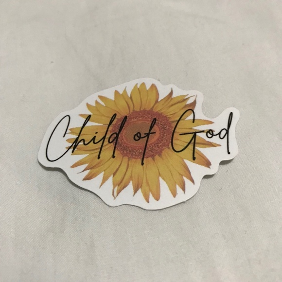 3/$15 - Child of God Sticker Sunflower - Picture 1 of 2